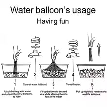 100+ pcs Fast Fill-Up Water Balloons