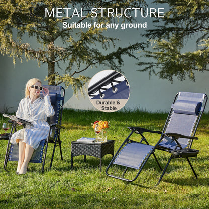 Set of 2 Outdoor Lounge Chair